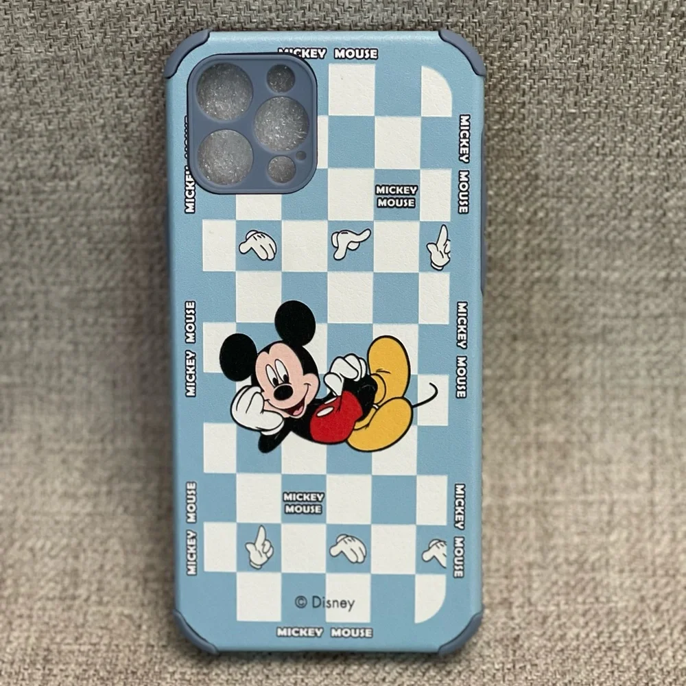 Mickey Mouse Leather Embossed Case in Blue Color